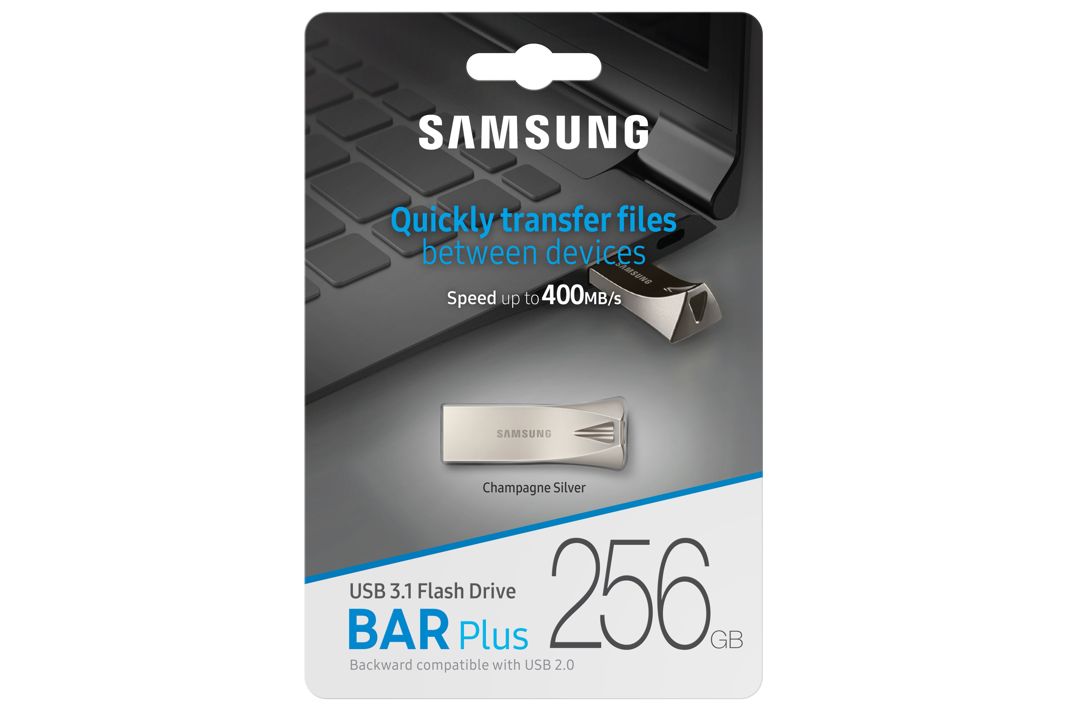 Samsung USB3.1 Bar Plus Silver 256GB