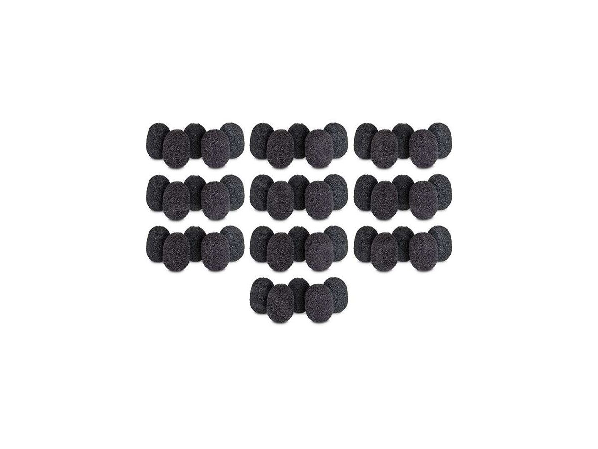 Rycote Lav Foam Black - 10x 5er Pack