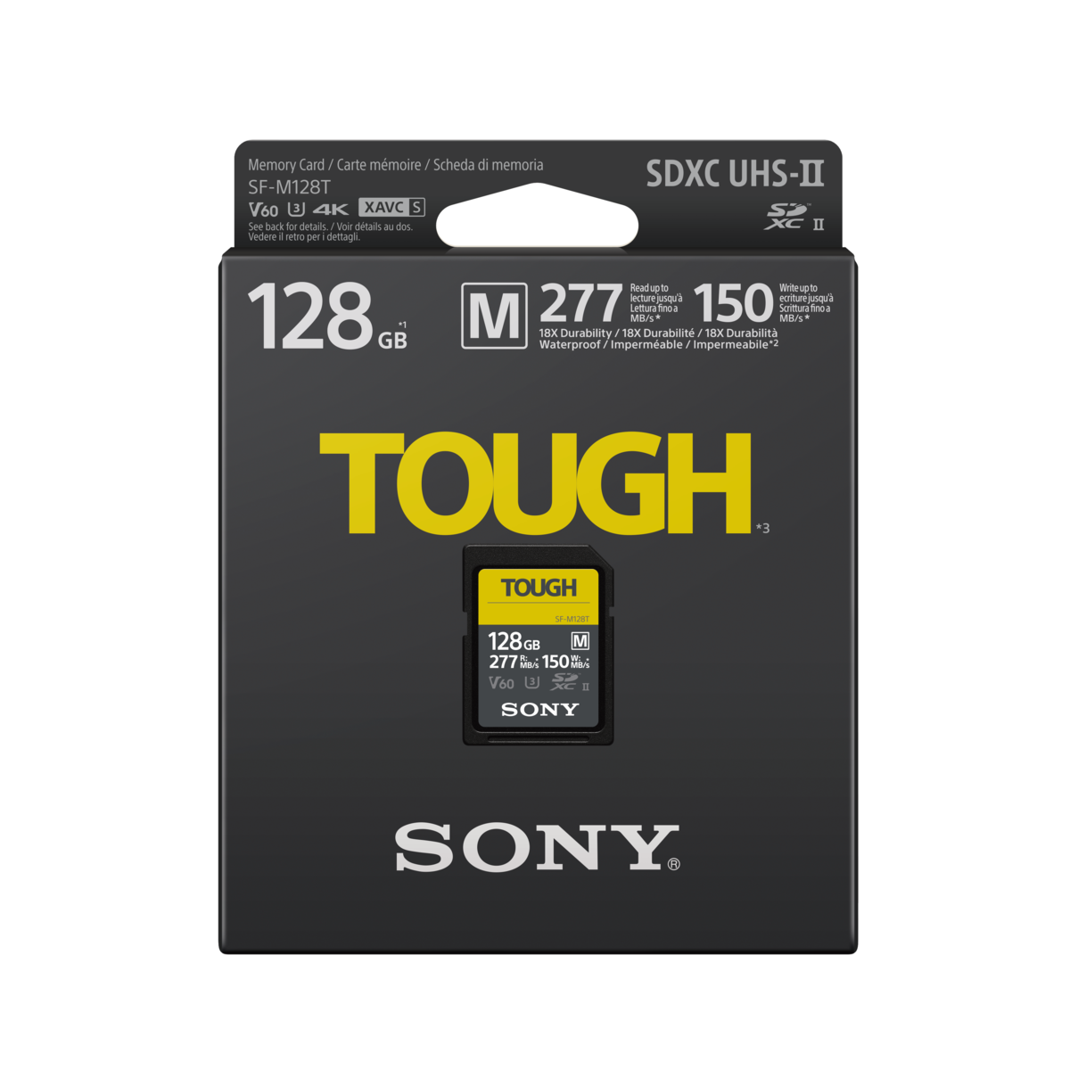 Sony SF-M Tough SDXC 128GB UHS-II 277MBs