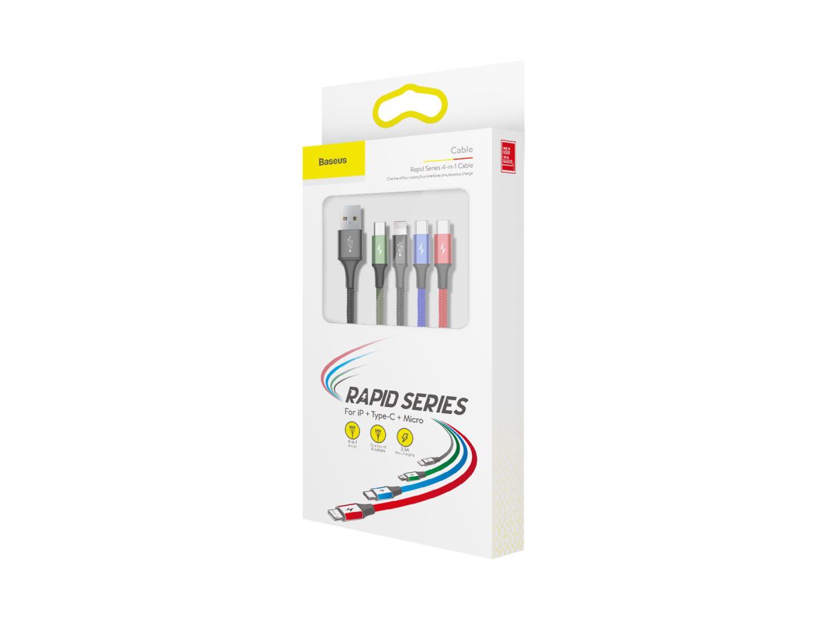 Baseus USB 4-in-1 Cable 1.2m