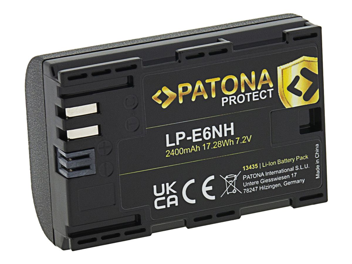 Patona LP-E6NH Set Ladegerät + 2 Akkus