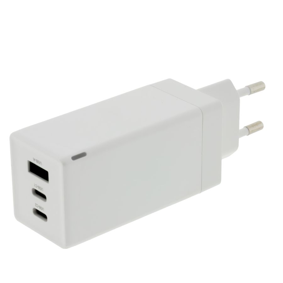Patona GaN PD 65W 2xUSB-C + USB-A white
