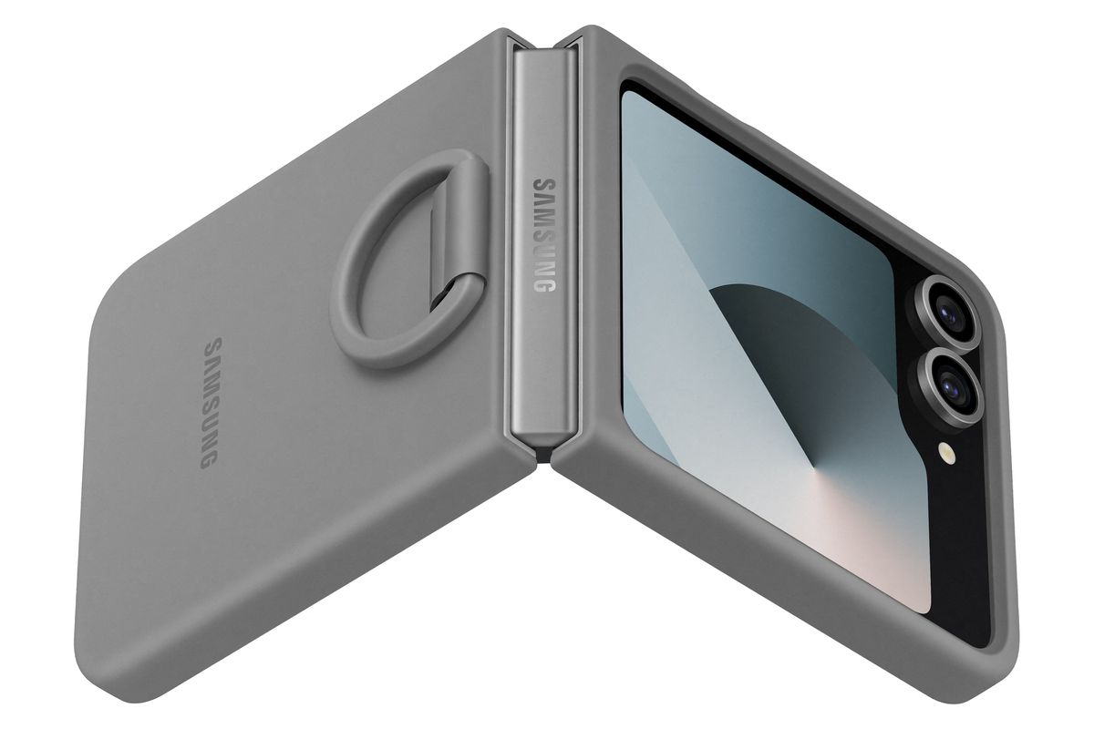 Samsung Flip 6 Silicone Case Gray