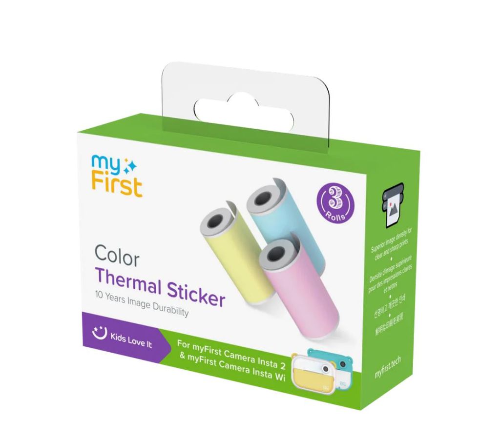myFirst Thermal Sticker Yellow Pink Blue