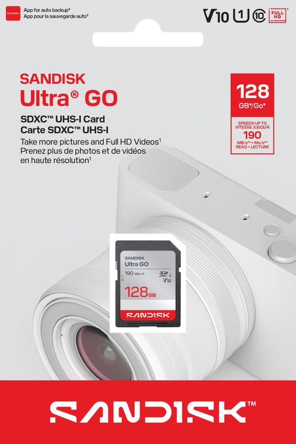 SANDISK Ultra GO SDXC 190MB/s 128GB