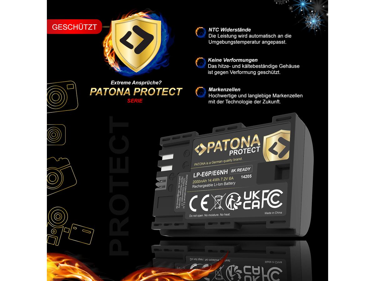 Patona Protect Akku Canon LP-E6P