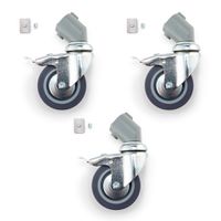 Manfrotto Wheel Set 75mm/22mm w/Brakes