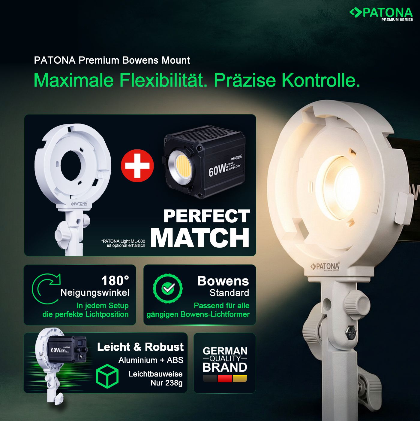 Patona Premium Bowens Halterung ML-600