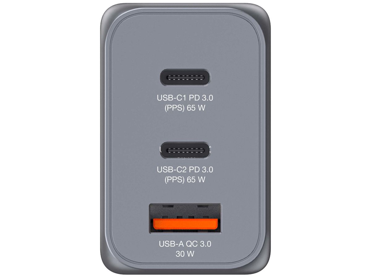 Verbatim GaN 3 Port Charger 65W