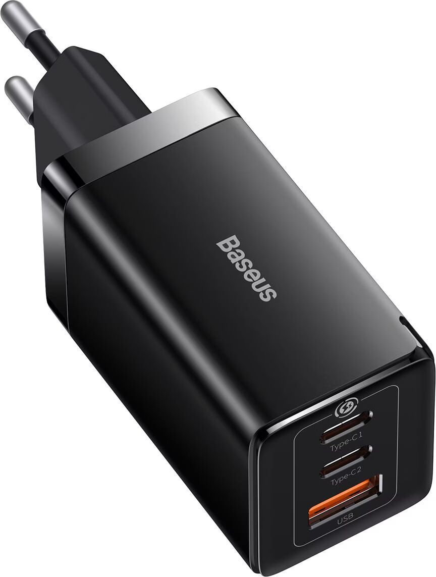 Baseus GaN5 Pro 3 Port Charger 65W Black