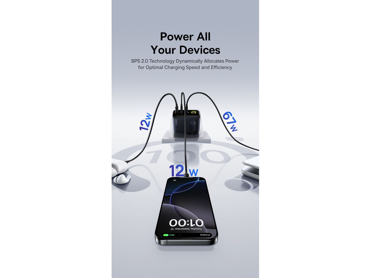 Baseus PicoGo Display Fastcharg.100W Bl.