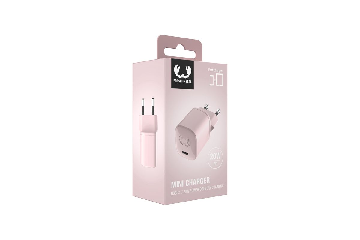 Fresh 'n Rebel Mini Charger Pink 20W