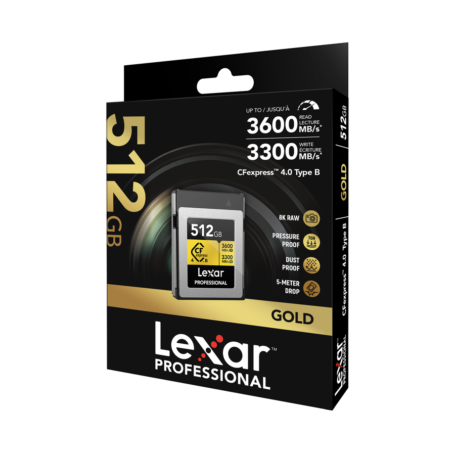 Lexar 3600MB/s CFexpress4.0 B 512GB Gold
