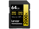 Lexar 2000x UHS-II SDXC 64GB Gold