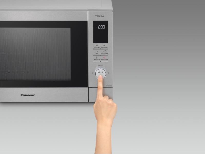 Panasonic Mikrowelle CD88 Kombi silber