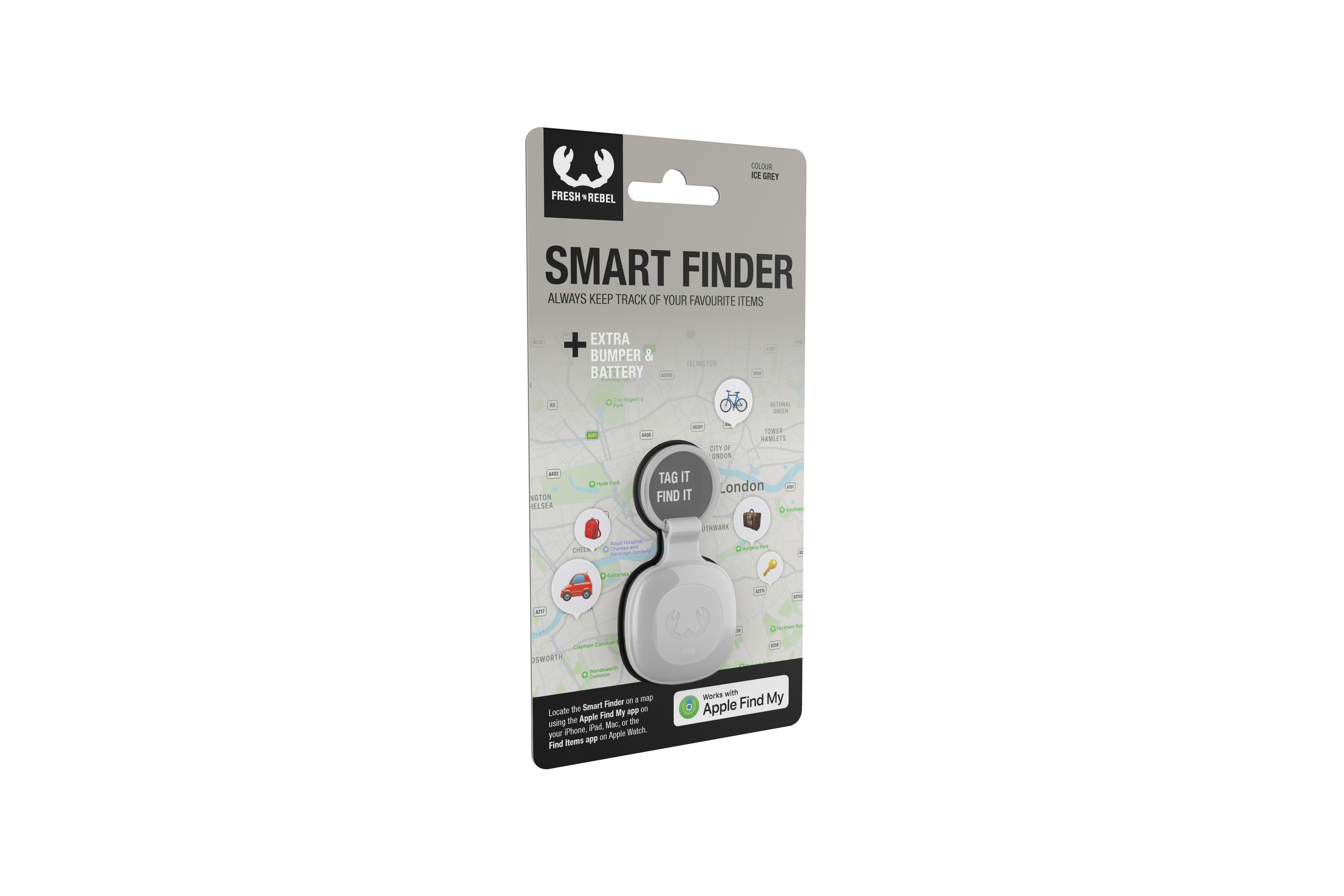Fresh 'n Rebel Smart Finder Ice Grey
