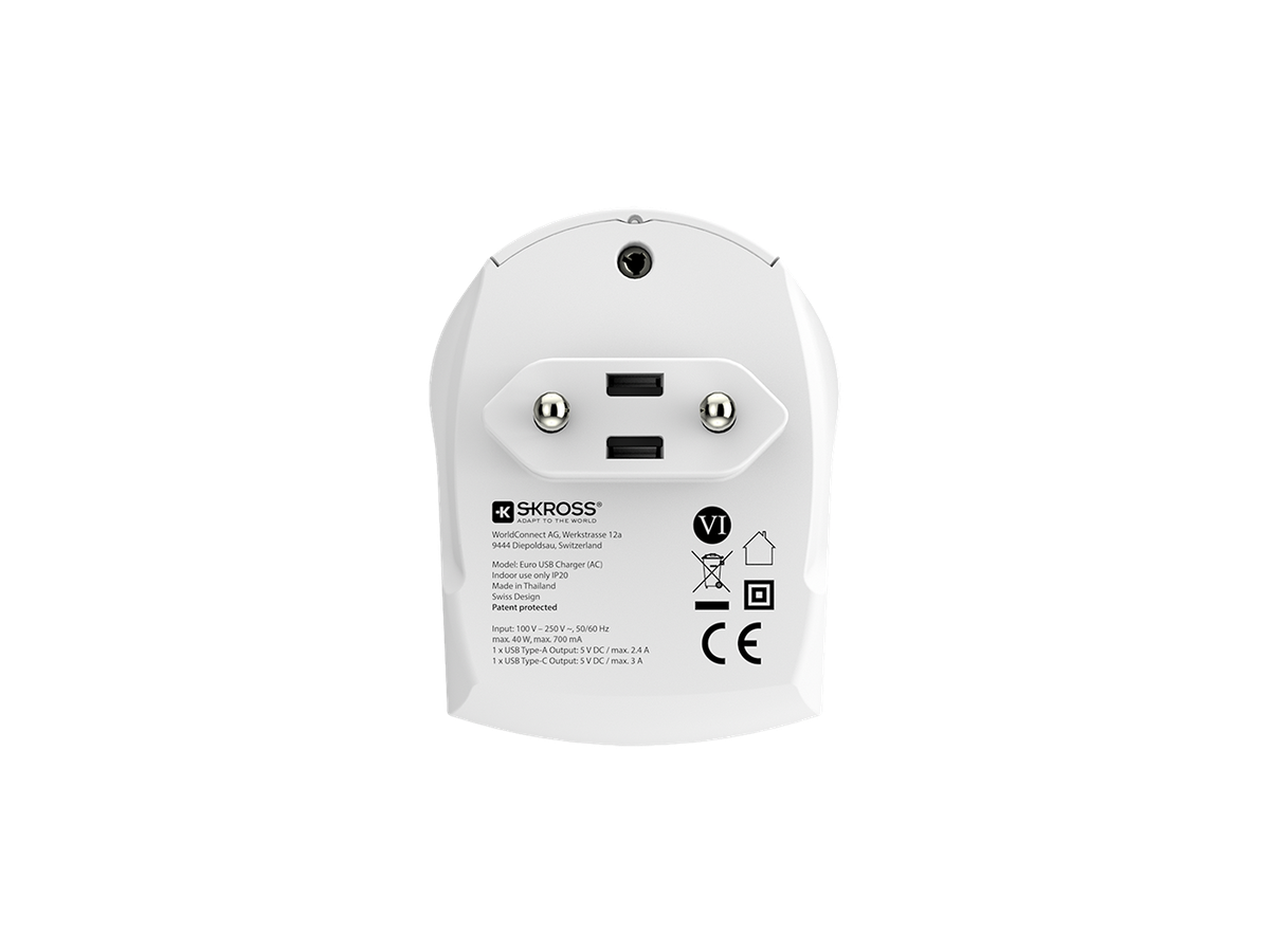 Skross Euro USB Charger AC