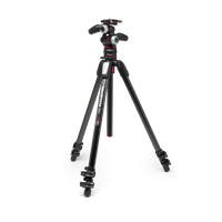 Manfrotto 055XPRO Carbon Tripod w/3W H.