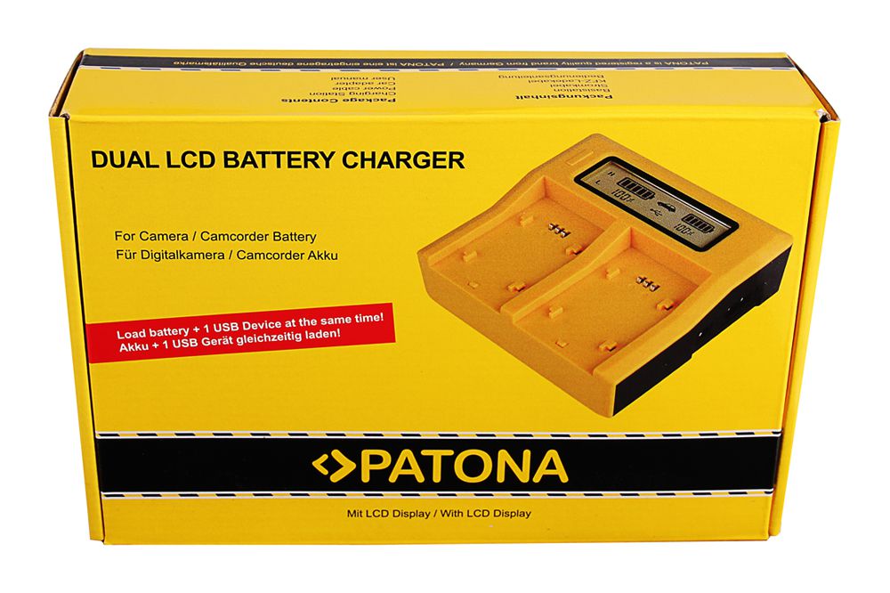Patona Dual LCD Charger Sony NP-FW50