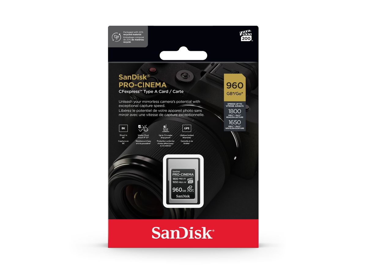 SanDisk CFexpress PRO-CINEMA Typ-A 960GB
