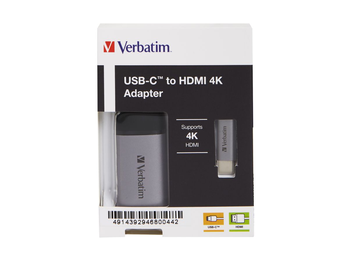 Verbatim USB-C to HDMI 4K Adapter