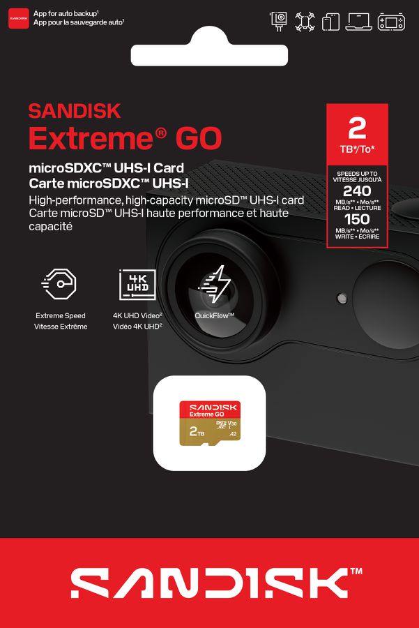 SANDISK Extreme GO microSDXC 2TB