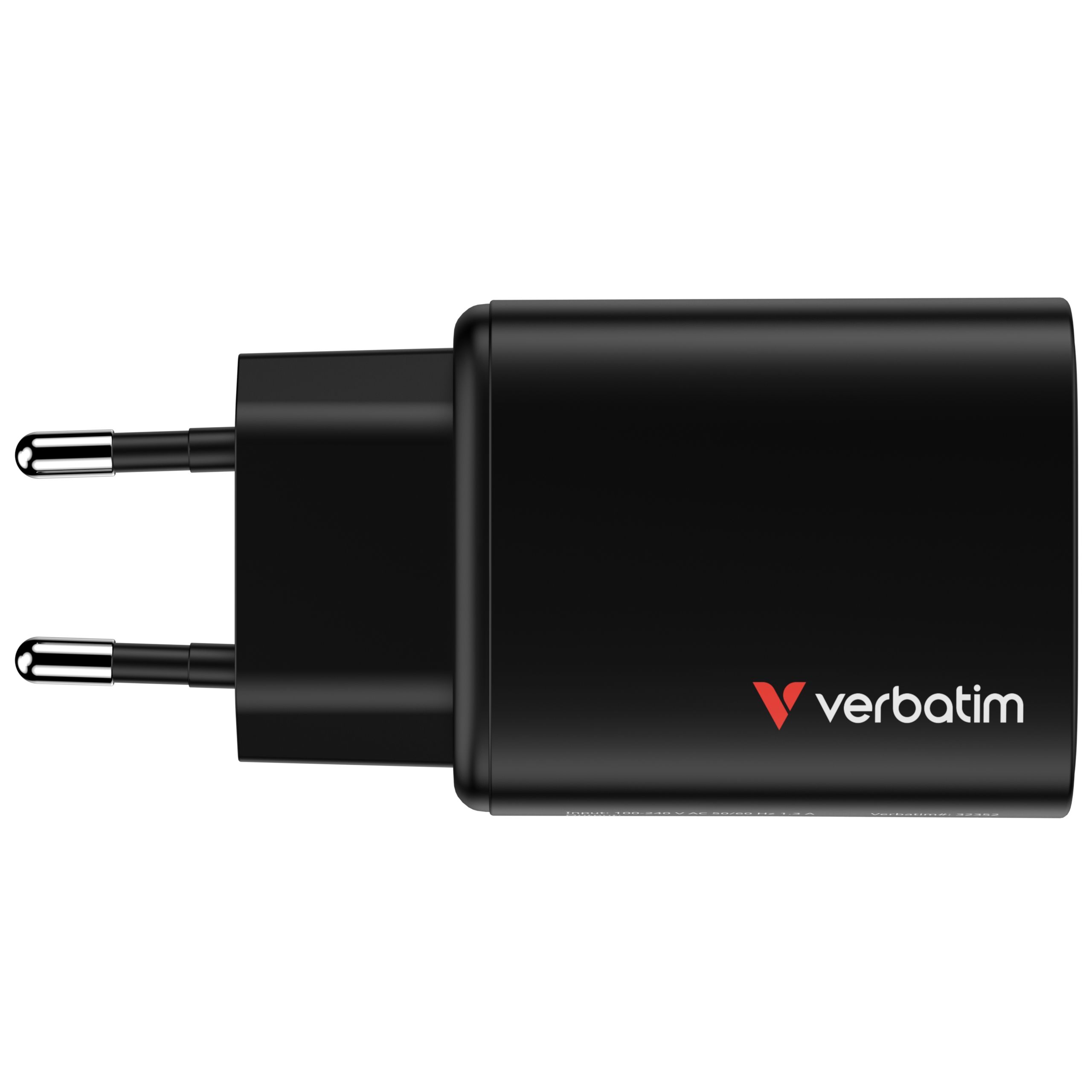 Verbatim GaN 3 Port Charger 65W Black