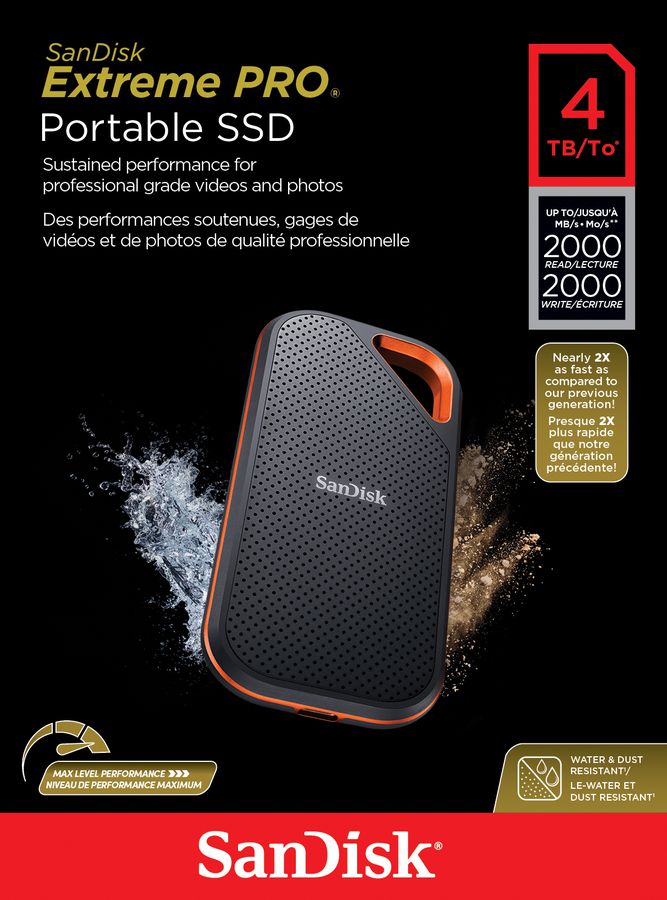 SanDisk Extreme Pro Portable SSD 4TB