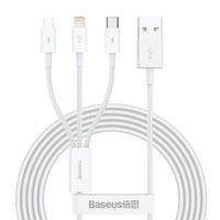 Baseus USB-A 3-in-1 Cable 1.5m White