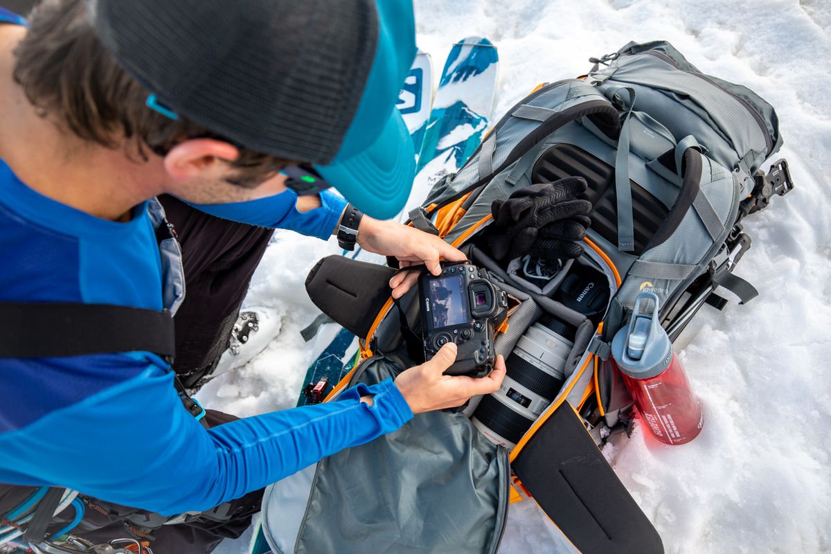 Lowepro Powder BP 500 AW orange/grau