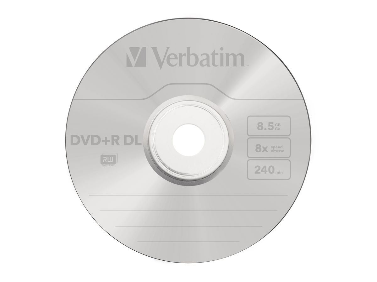 Verbatim DVD+R Spindle DL 8.5GB 8x 10 Pk