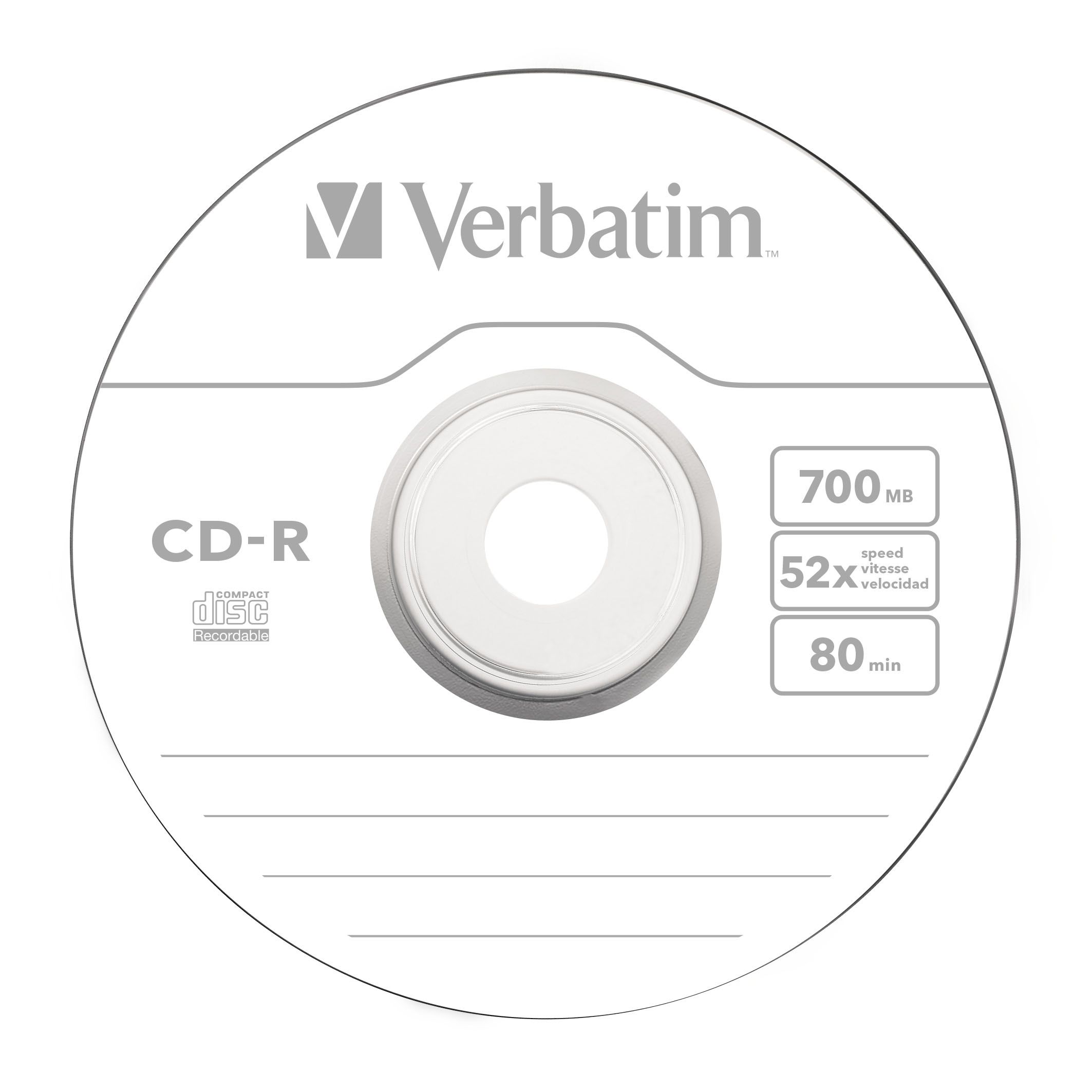 Verbatim CD-R Spindle 700MB 52x 10 Pack