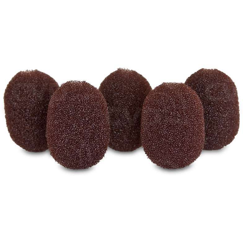 Rycote Lav Foam Brown - 5er Pack