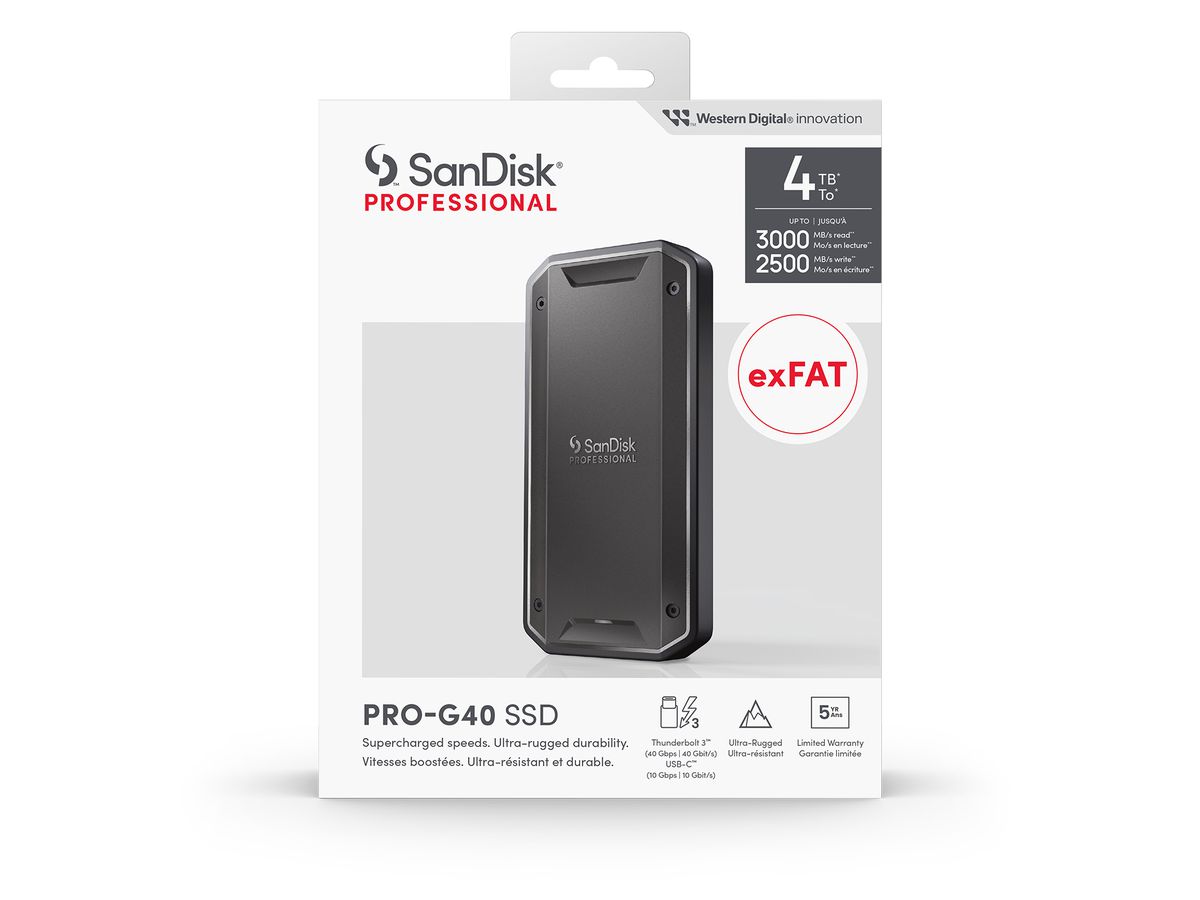 SanDisk PRO Pro G40 Ultra Rugged 1TB SSD