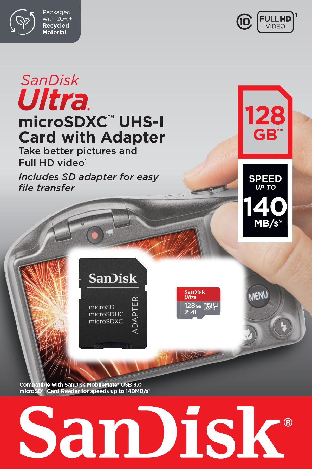 SanDisk Ultra SDHC 120MB/s 128GB Imaging