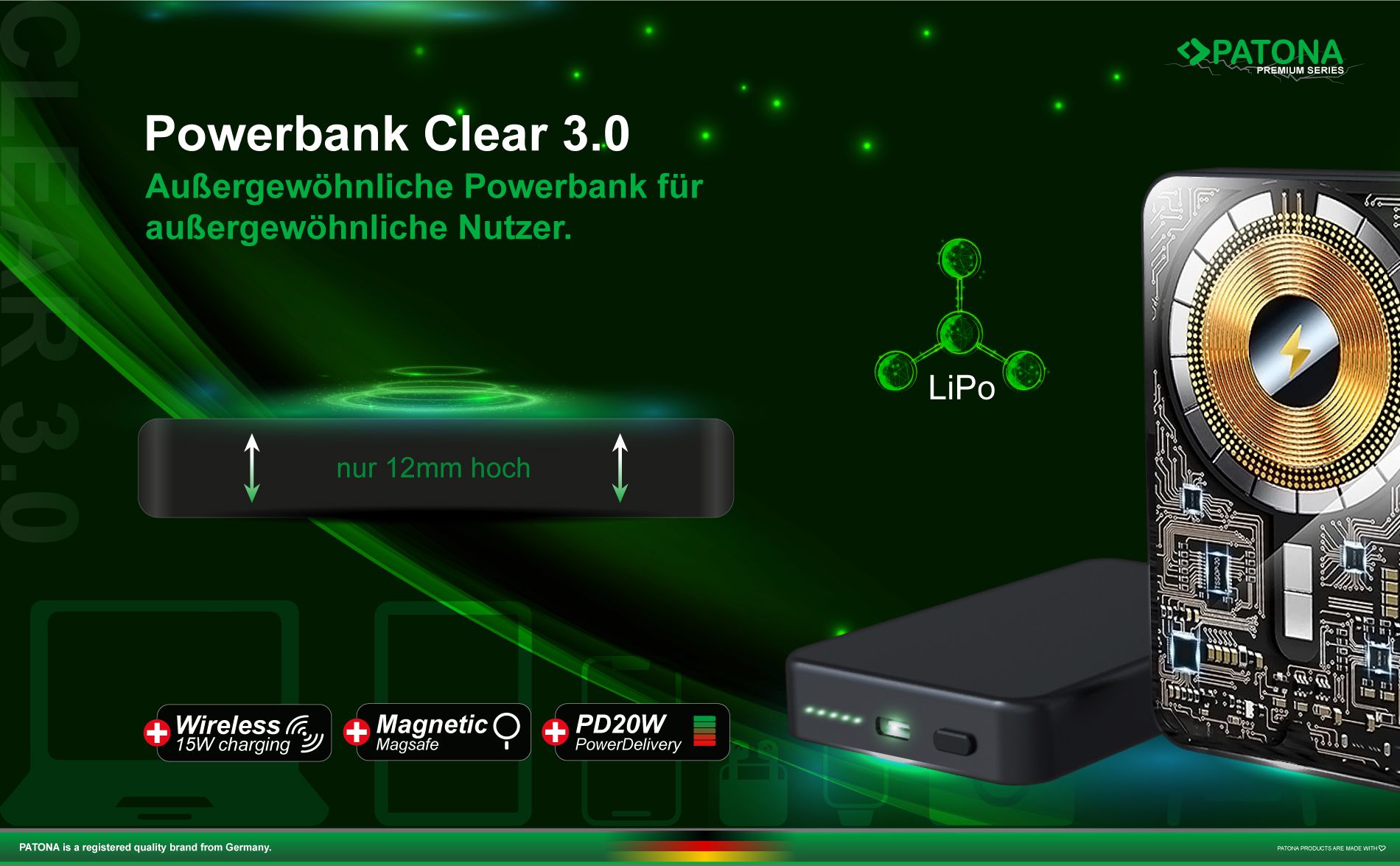 Patona Powerbank PD20W 10000mAh Magsafe