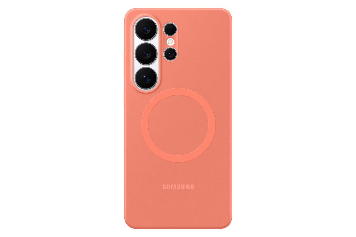 Samsung S26 Ult Silicone Magnet Coralred
