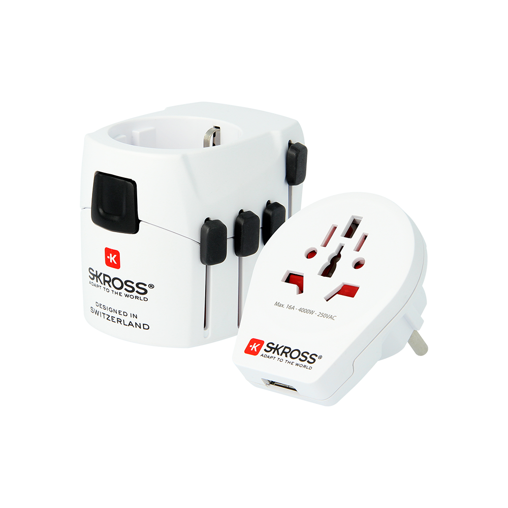 Skross PRO - World & USB (7A)