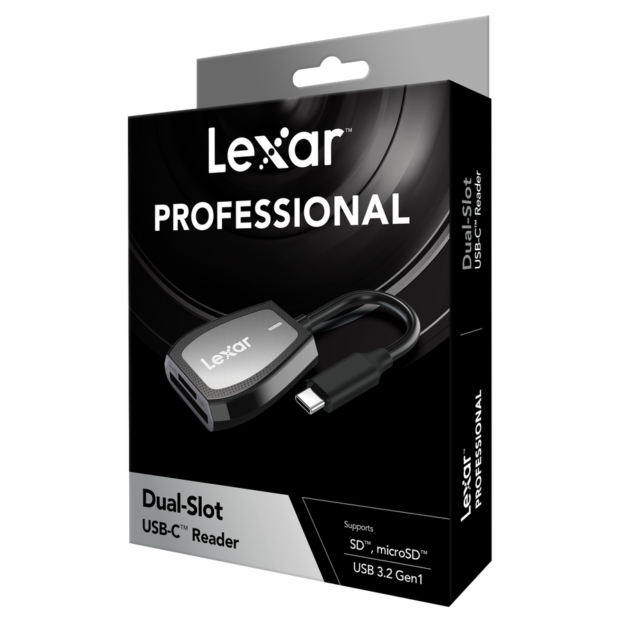 Lexar Dual Slot Card USB-C Reader