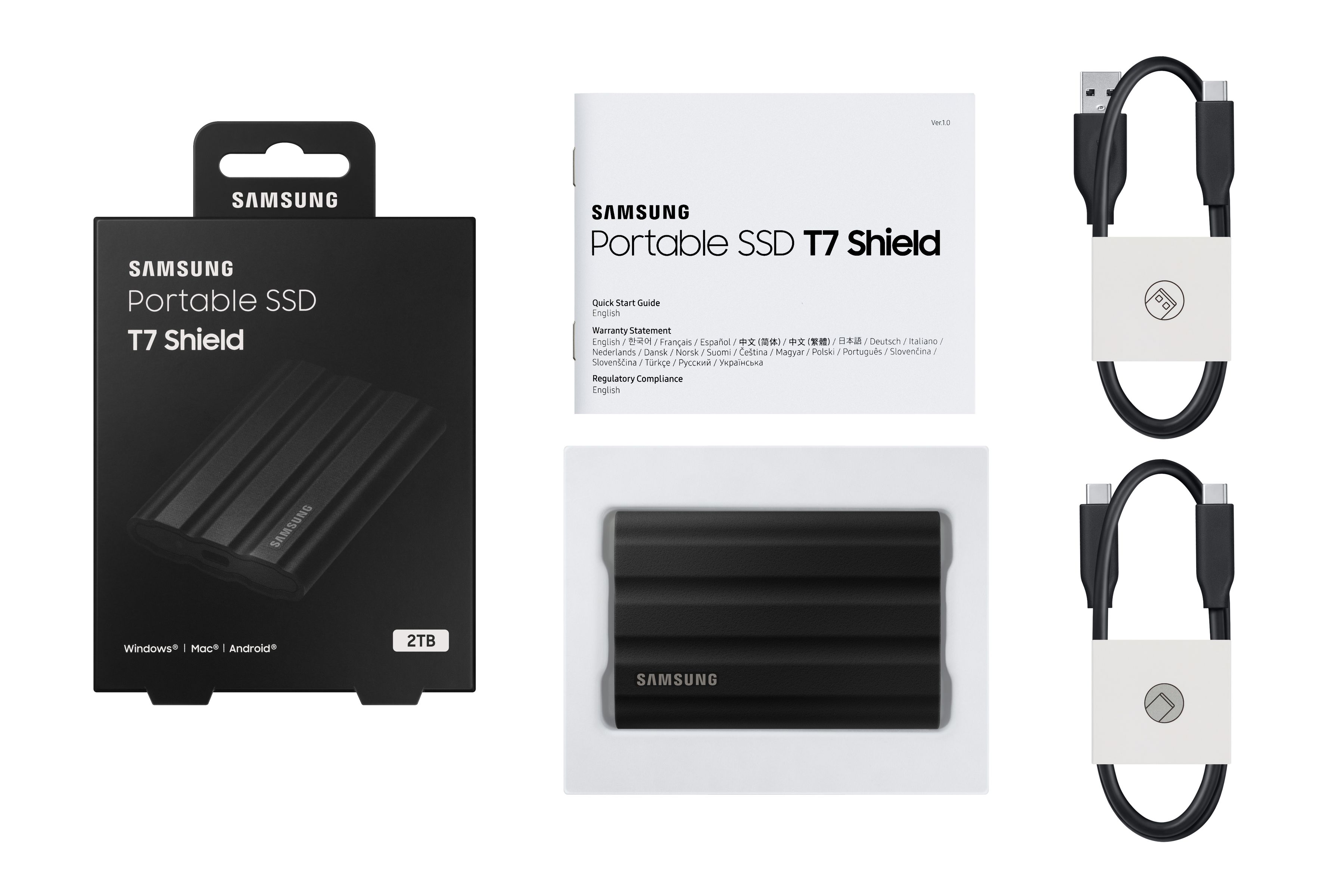 Samsung PSSD T7 Shield 2TB black