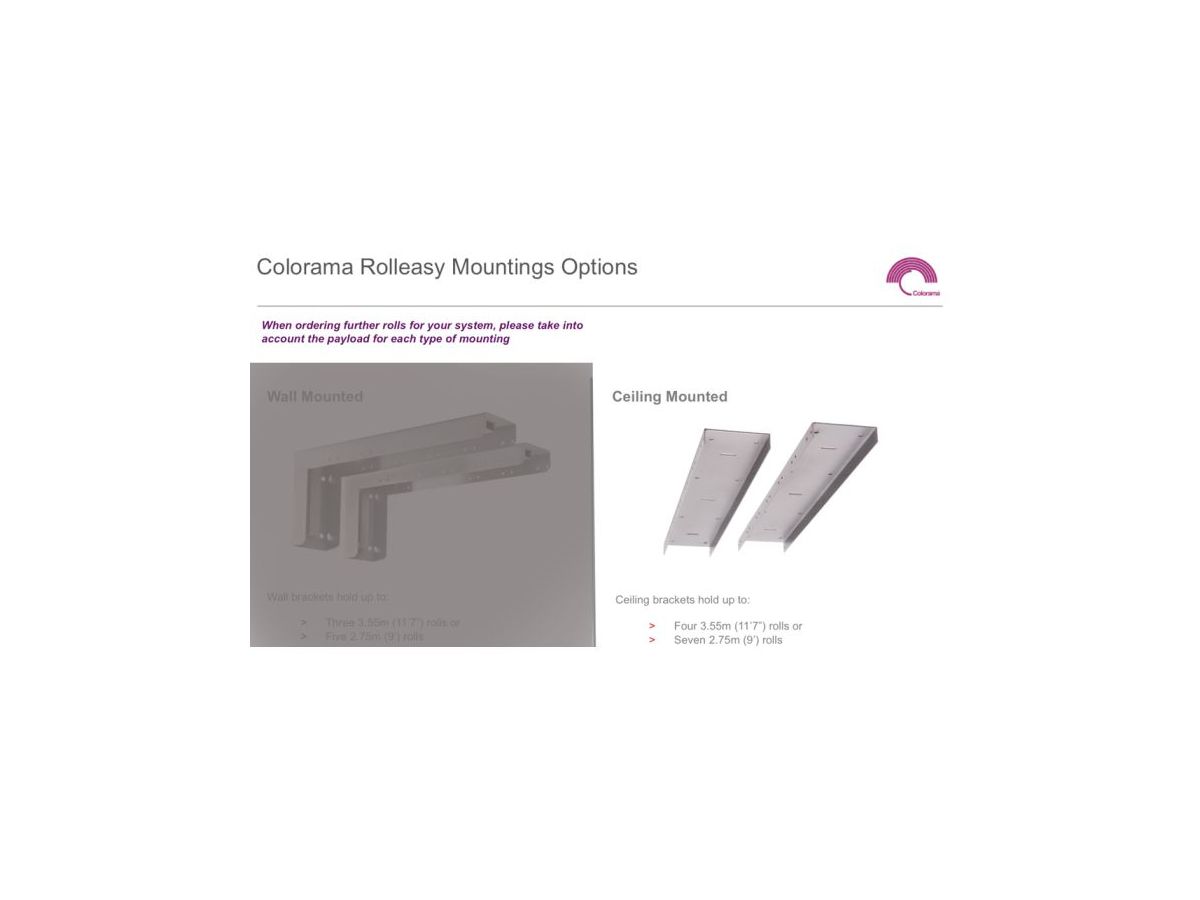 Colorama Rolleasy 3.55m Ceiling 2xPaper