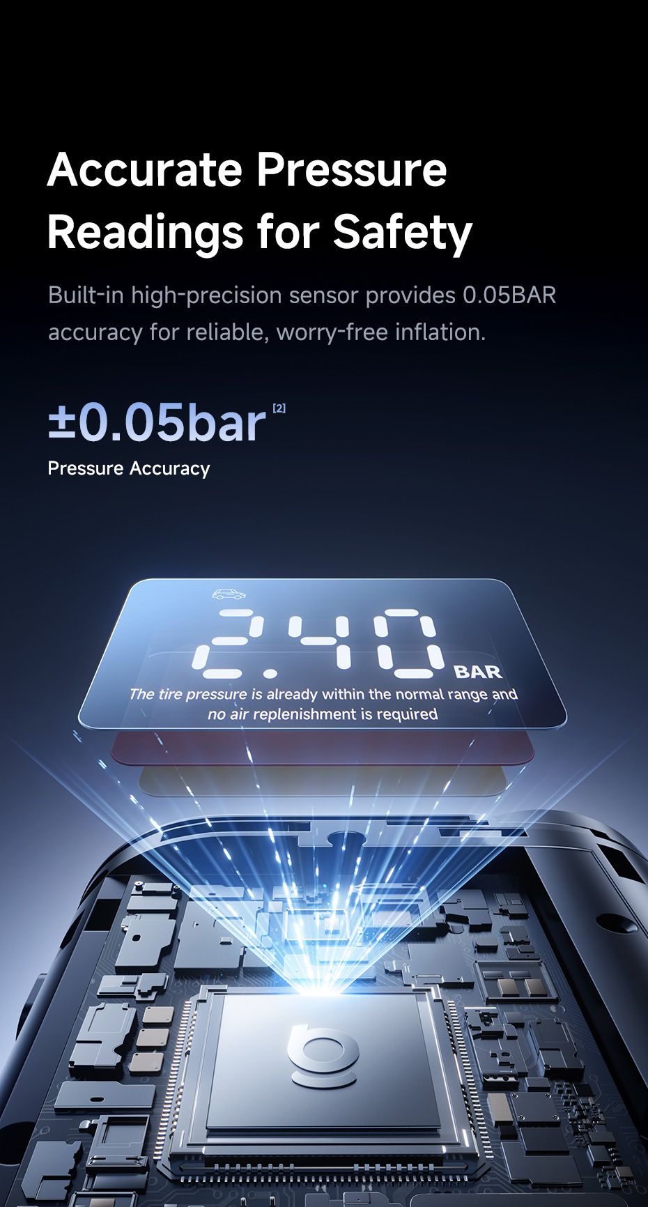 Baseus GoTrip VA1Pro Mini Wired Inflator