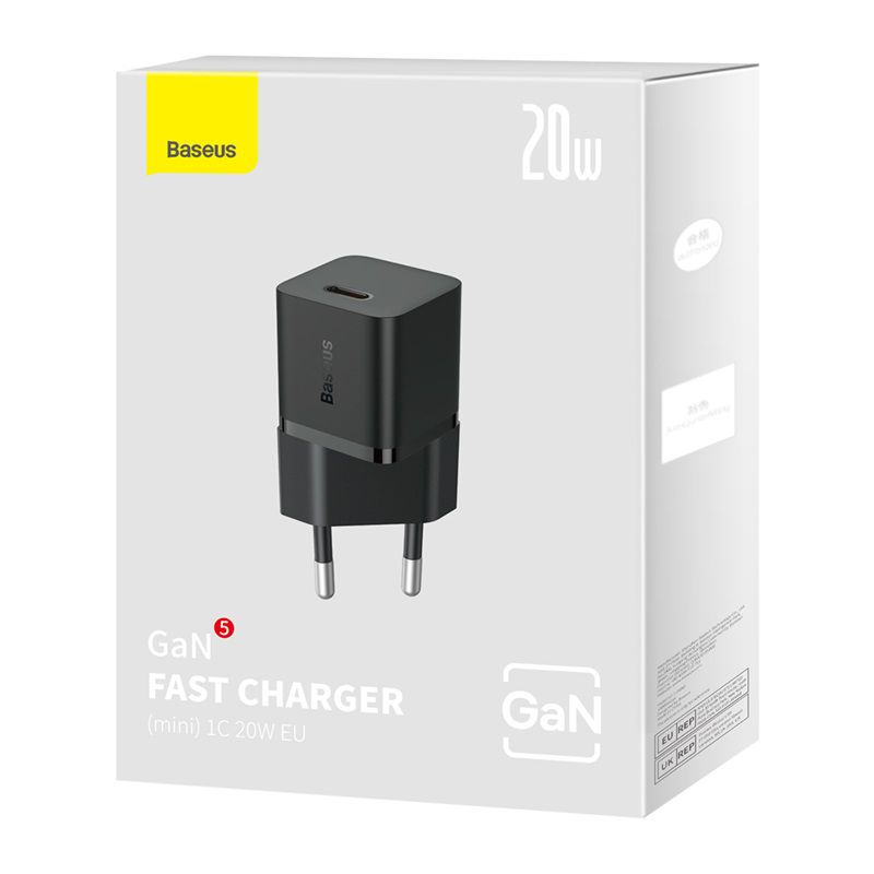 Baseus GaN5 Mini Charger 20W Black