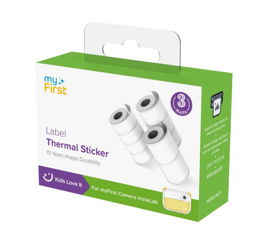 myFirst Label Thermal Sticker White