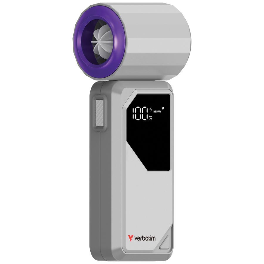 Verbatim AirJet Handheld Fan Grey