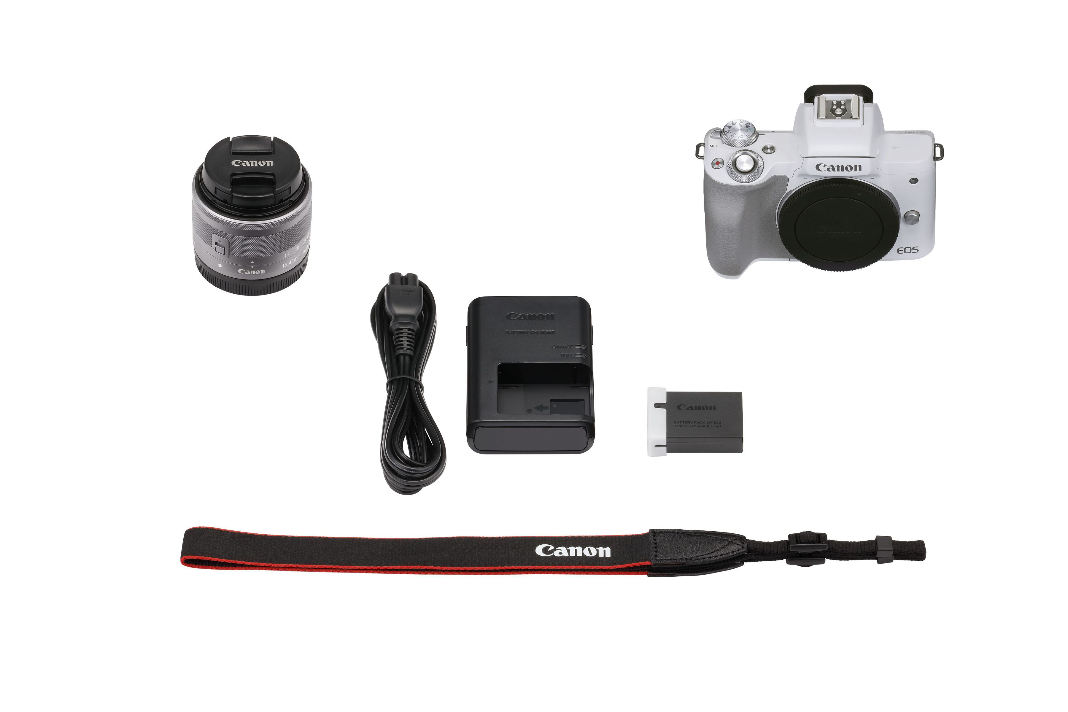 Canon EOS M50 Mark II WH + EF-M 15-45