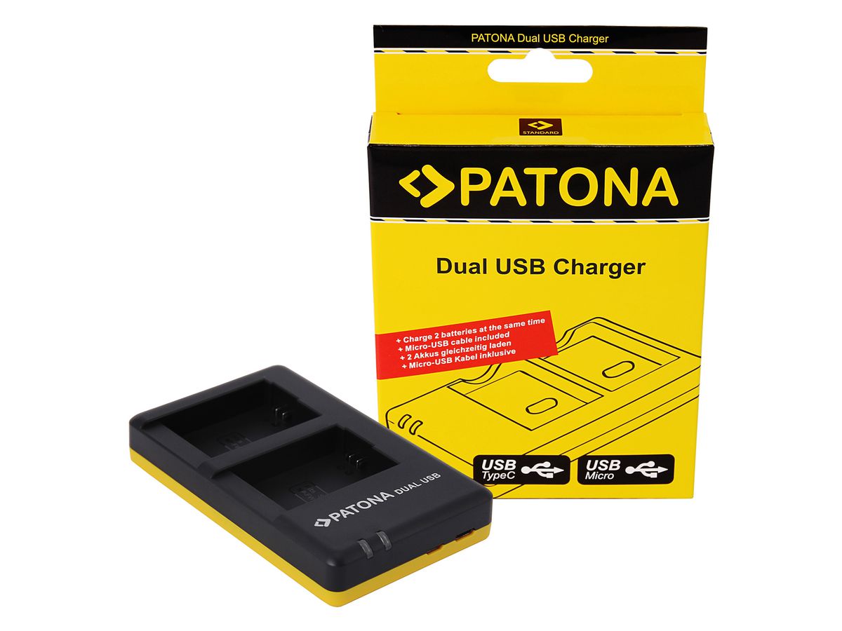 Patona Chargeur Dual USB NP-FW50