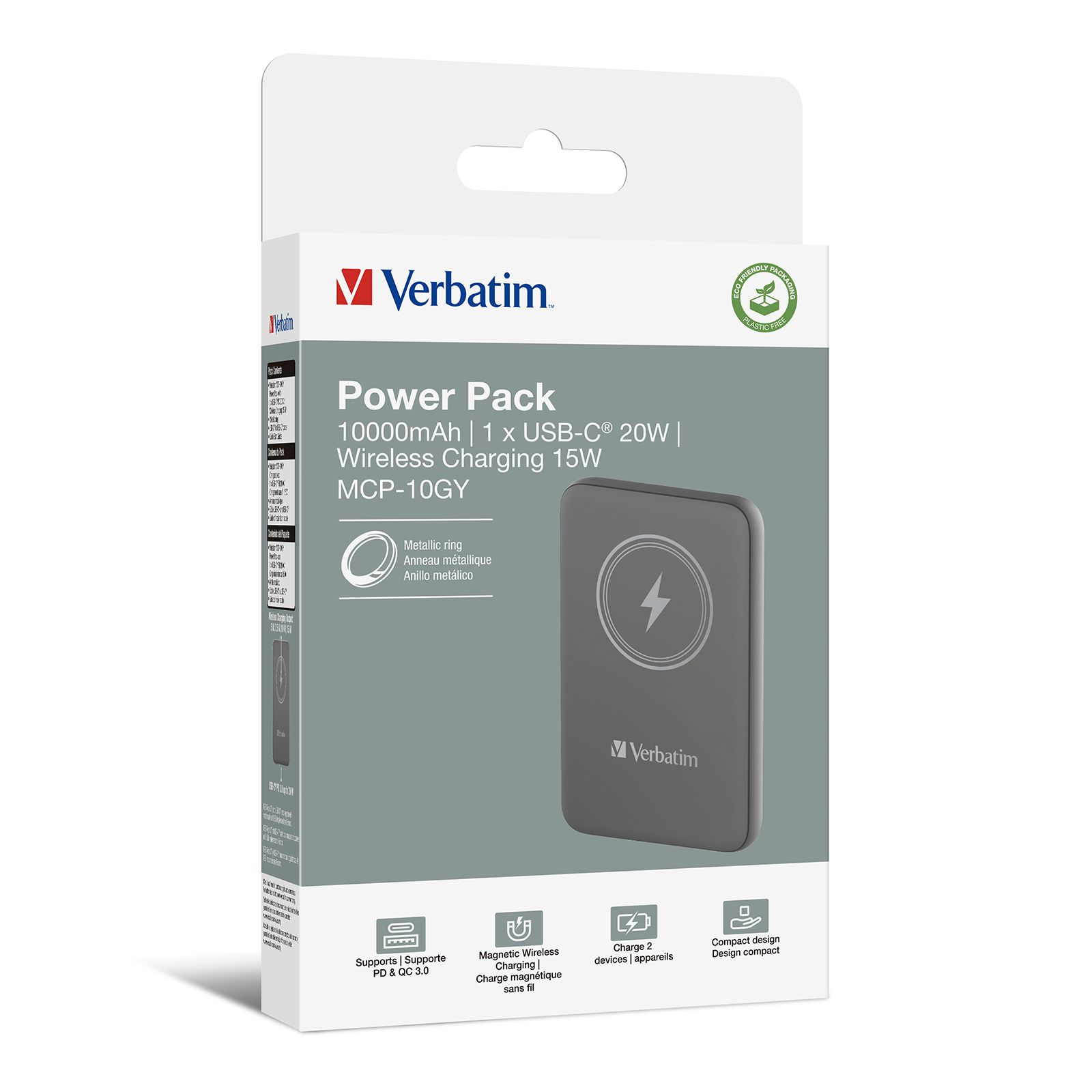 Verbatim Powerbank 10000 mAh Grey