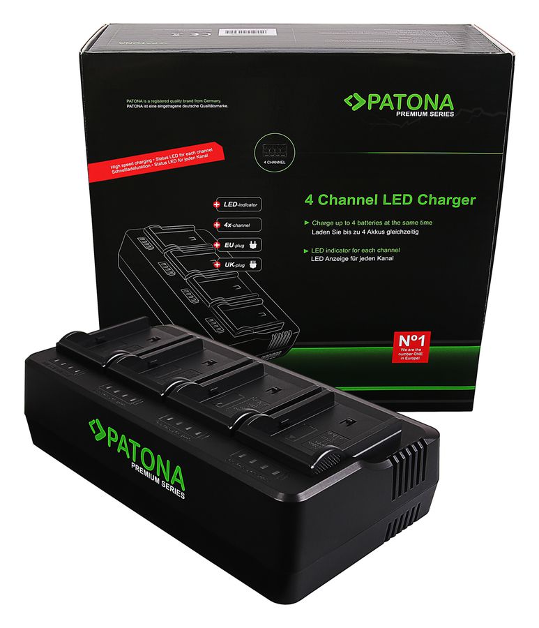 Patona 4-Port Chargeur Sony NP-F960