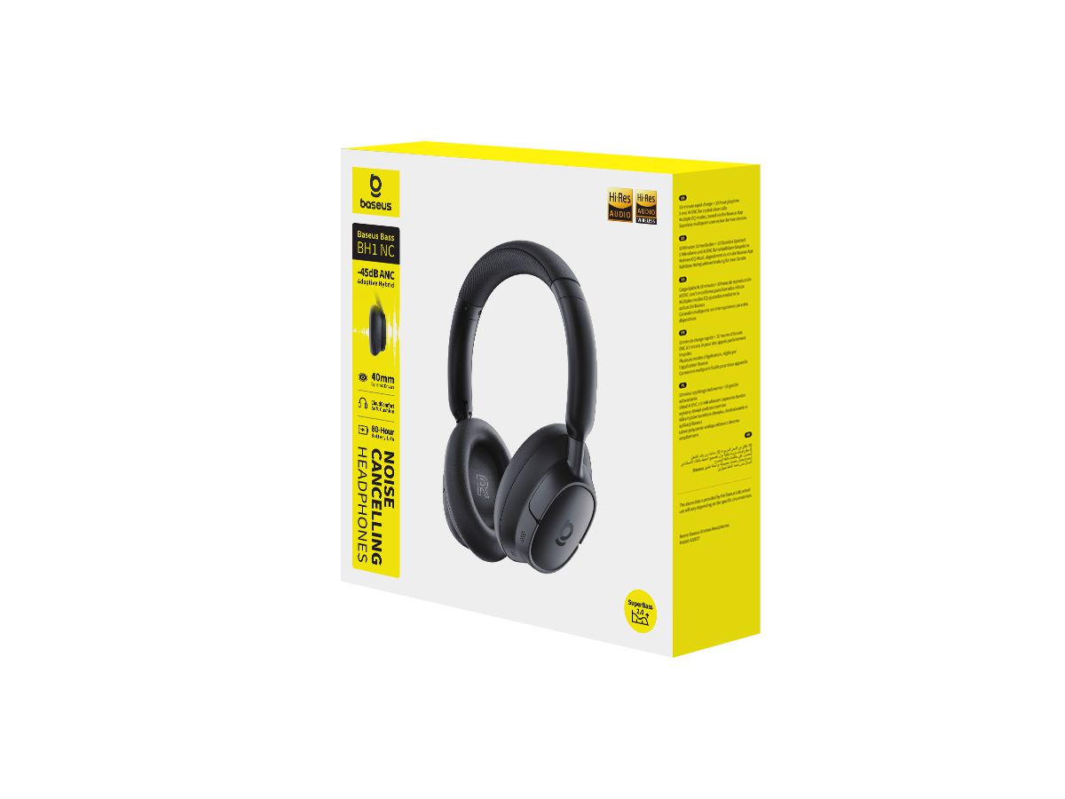 Baseus Bass BH1 NC Wirel ANC Headph Bl